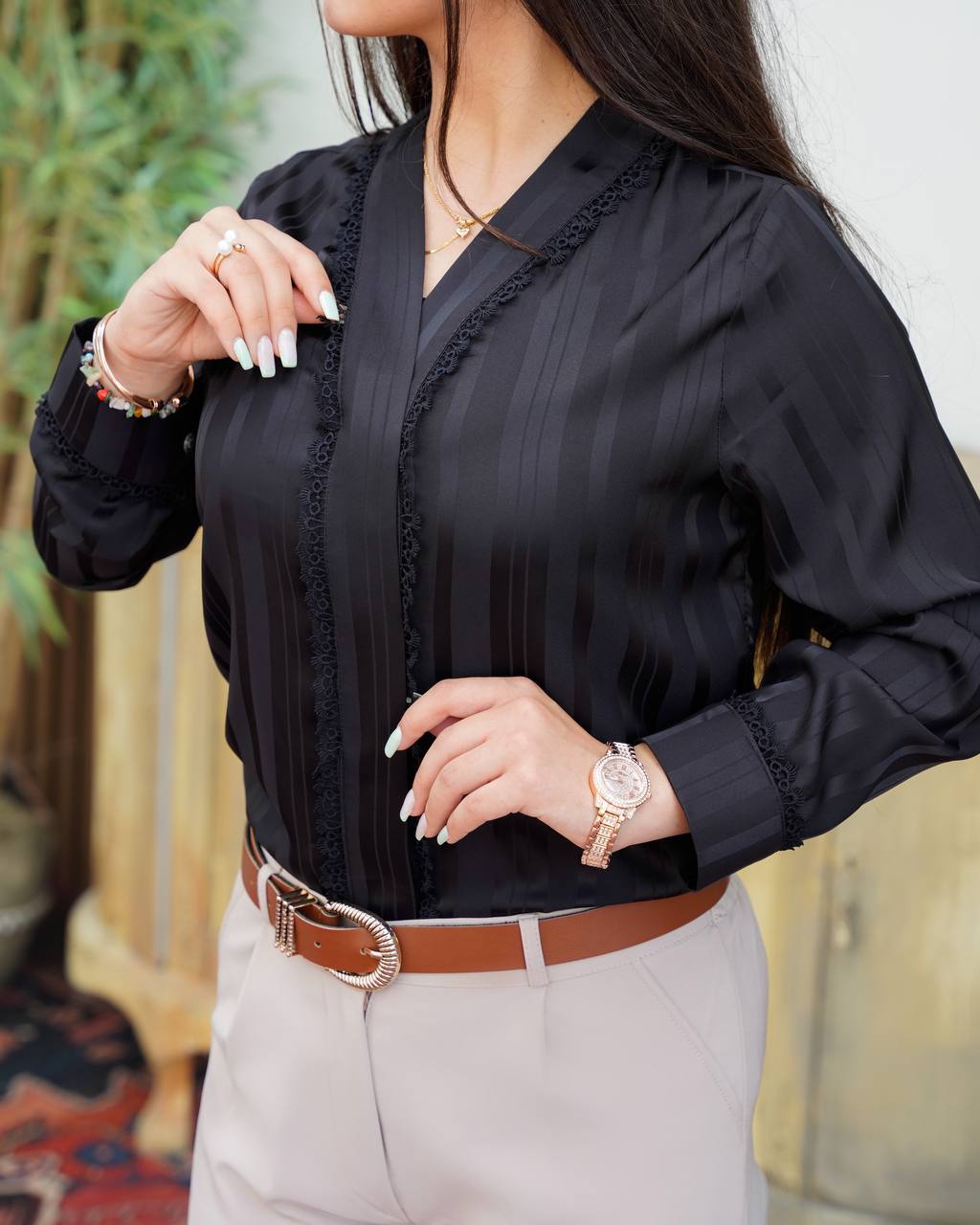 شومیز مجلسی ساتن (کد 697)