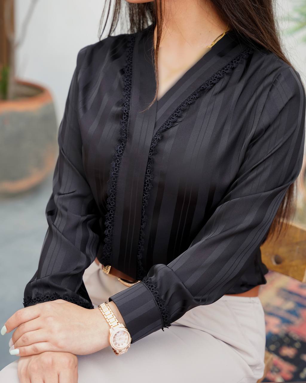 شومیز مجلسی ساتن (کد 697)